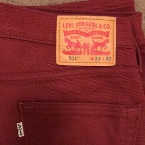 Levi’s 511 jeans red
